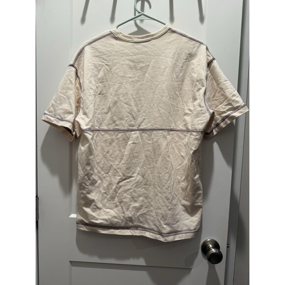 Madhappy Contrast Stitch Heavy Jersey Tee Ivory Unisex Medium - Picture 5 of 5